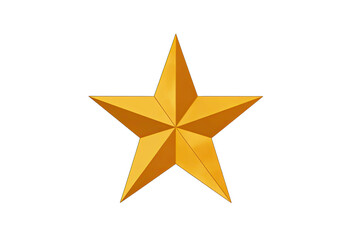 Obraz premium Isolated golden star on black background