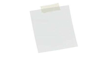 White Blank Paper on Clipboard Isolated Illustration