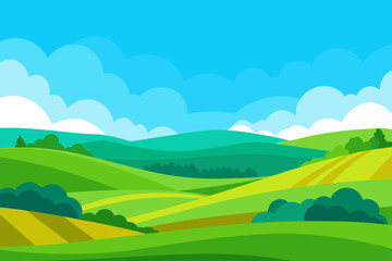 Obraz premium landscape with mountains and blue sky