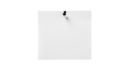 Isolated Paper Note with Pin on Transparent Background Illustration