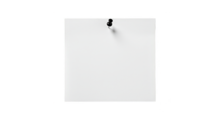 Isolated Paper Note with Pin on Transparent Background Illustration
