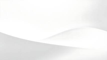 Ultra-minimalist white abstract surface with concave shapes, glowing softly in a futuristic design.