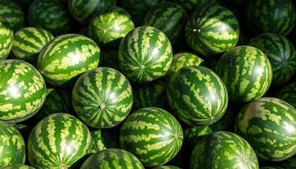 watermelon in summer  full close up isolated 