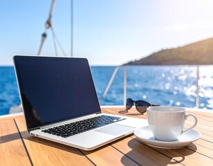 요트 위 디지털 노마드의 여유 Digital Nomad Lifestyle on a Yacht