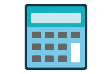 a basic calculator on white background