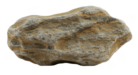 Isolated Striped Stone Rock Texture Detail Natural Brown Gray Pattern