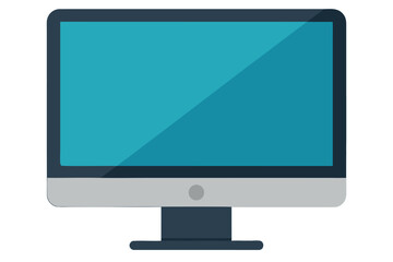 Fototapeta premium a desktop monitor on white background 