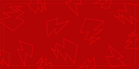 red background with lightning icon line pattern. perfect for your design template