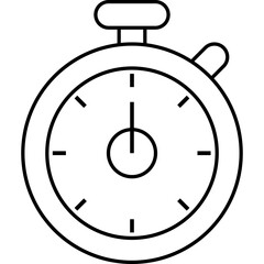Flat Style Soccer Stopwatch Icon