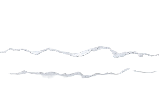 Two parallel, jagged, white lines on black background