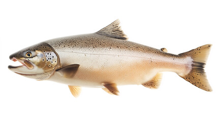 Obraz premium Salmon fish isolated on white