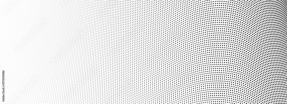 Poster abstract wave dotted line background. tech dynamic dash stripe texture. black warped and curved line