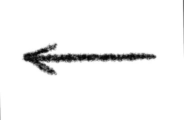 Arrow marker isolated vector mark hand draw.