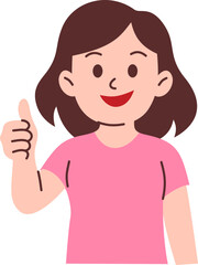 Woman Giving Thumbs Up