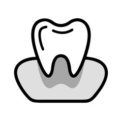 Abstract gray layered design with wave pattern on White