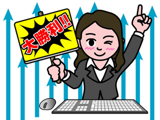 壱A：投資で大勝利して利益を得た女性_CS3　2025_0612_007