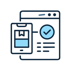 Mobile tracking application showing delivery confirmation and order details