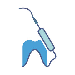 Dental checkup icon illustration on White Background vector design