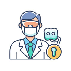 Data breach concept image showing cyber security threat