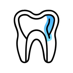 Simple blue wave on White Background with elegant design