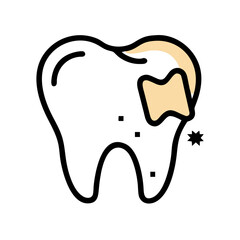 Stylized abstract illustration of a head on White Background