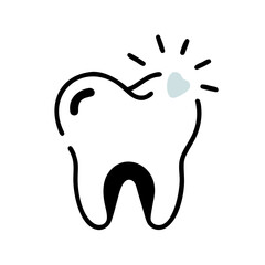 Pale blue heart shape on a simple White Background