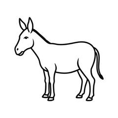 donkey-profile-pose-illustration--