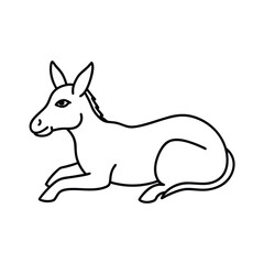 kangaroo silhouette vector