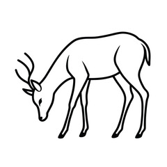 deer silhouette vector