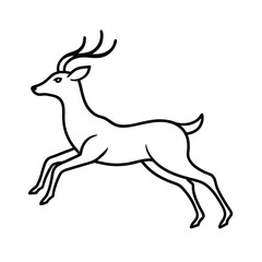deer silhouette vector