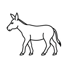 vector illustration of a horse