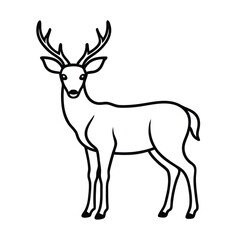 deer silhouette vector