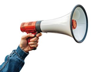 Hand holding a megaphone (1)