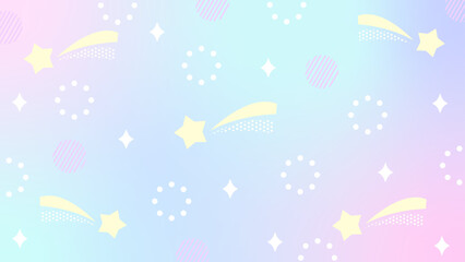 動画配信用のかわいい背景27　流れ星