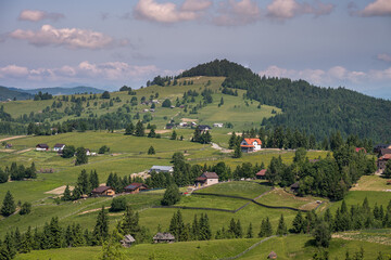 Landscape from Piatra Fântânele, is a village in the commune of Tiha Bârgăului, Bistrița-Năsăud County, Transylvania, Romania. It is located in the Tihuța Pass, 2025