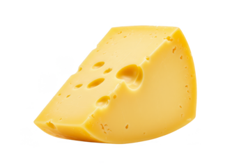 Isolated Swiss Cheese Dairy Transparent Background Food Photography