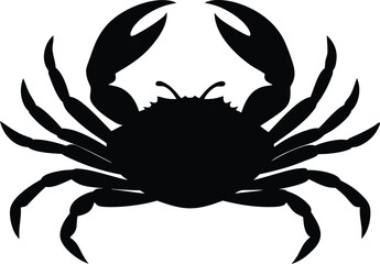 crab silhouette vector for logo and branding use