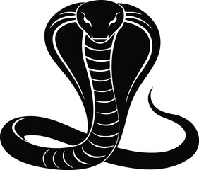cobra silhouette vector for logo and mascot design