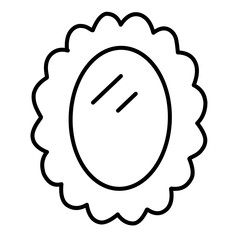 Mirror icon vector 