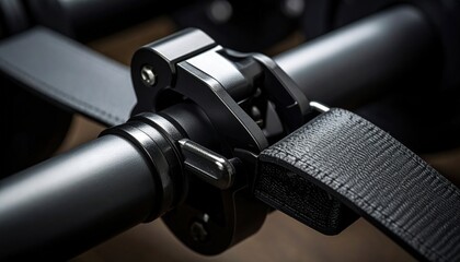 Closeup View Of Black Fastener Attachment
