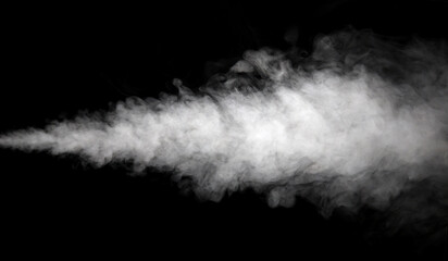 smoke isolated black background	