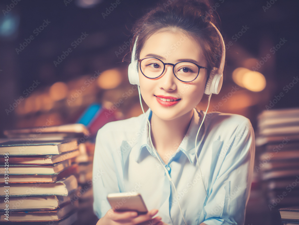 Poster language learning with mobile app
