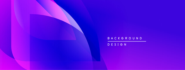 Abstract purple design features flowing shapes, gradients. Modern background suitable for digital projects, presentations. Minimalist aesthetic.