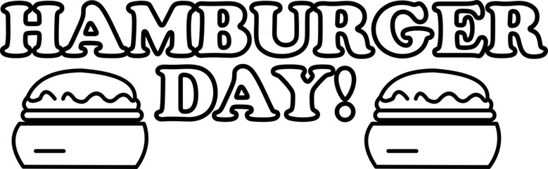 Hamburger Day Letterinng