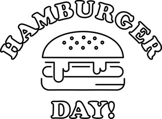 Hamburger Day Letterinng
