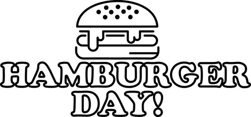 Hamburger Day Letterinng