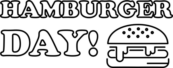 Hamburger Day Letterinng