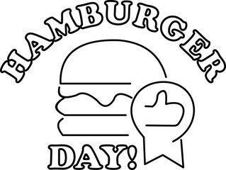 Hamburger Day Letterinng