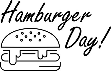 Hamburger Day Letterinng