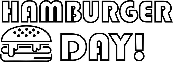 Hamburger Day Letterinng